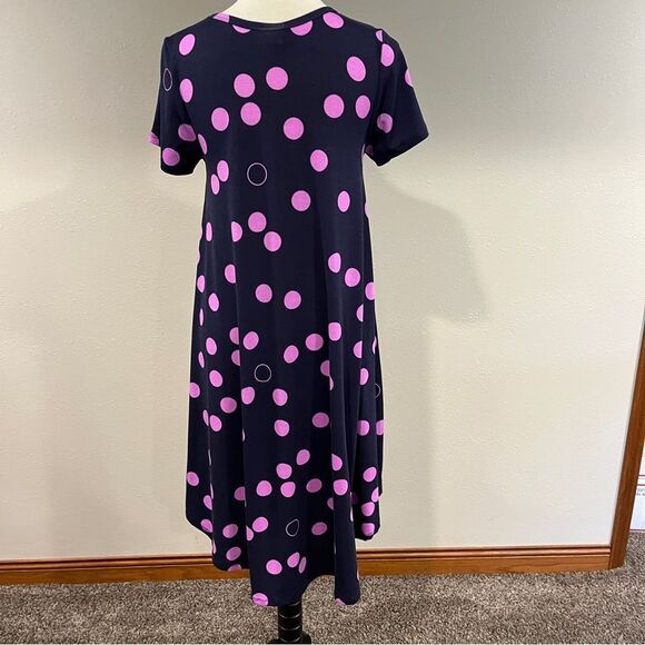 LuLaRoe Polka Dot short sleeve casual Dress size extra small - Picture 4 of 9